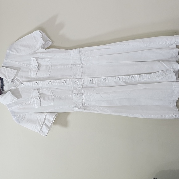 Hallhuber basic Dresses & Skirts - Hallhuber basic 100 % Leinen  Elegant White Button-Up Dress